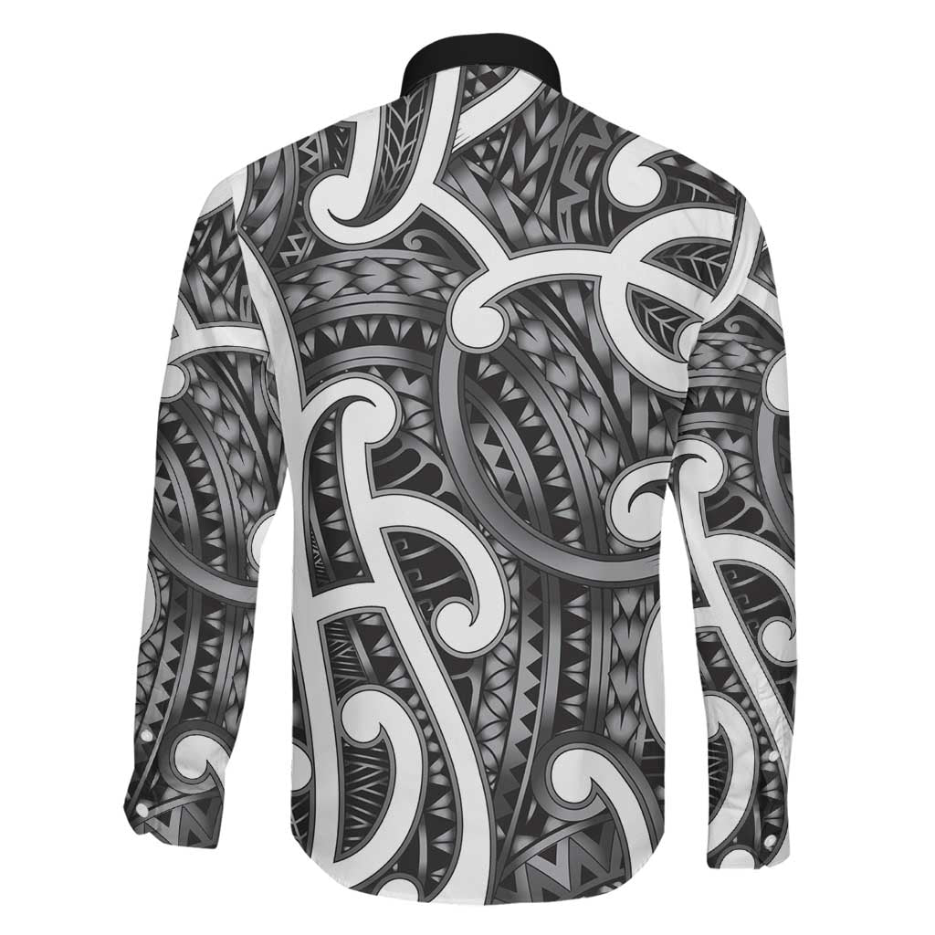 Aotearoa Maori Kowhaiwhai Family Matching Off Shoulder Short Dress and Hawaiian Shirt Kiwikiwi Puhoro and Patiki LT9 - Polynesian Pride