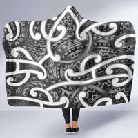Aotearoa Maori Kowhaiwhai Hooded Blanket Kiwikiwi Puhoro and Patiki
