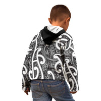 Aotearoa Maori Kowhaiwhai Kid Hoodie Kiwikiwi Puhoro and Patiki