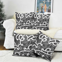 Aotearoa Maori Kowhaiwhai Pillow Cover Kiwikiwi Puhoro and Patiki