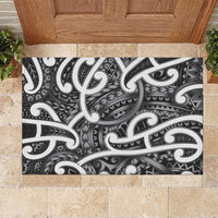 Aotearoa Maori Kowhaiwhai Rubber Doormat Kiwikiwi Puhoro and Patiki