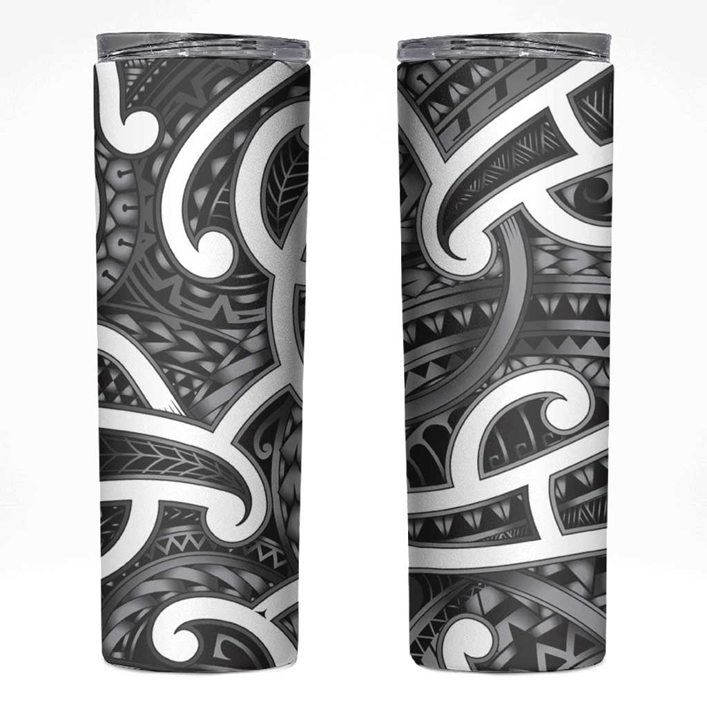 Aotearoa Maori Kowhaiwhai Skinny Tumbler Kiwikiwi Puhoro and Patiki