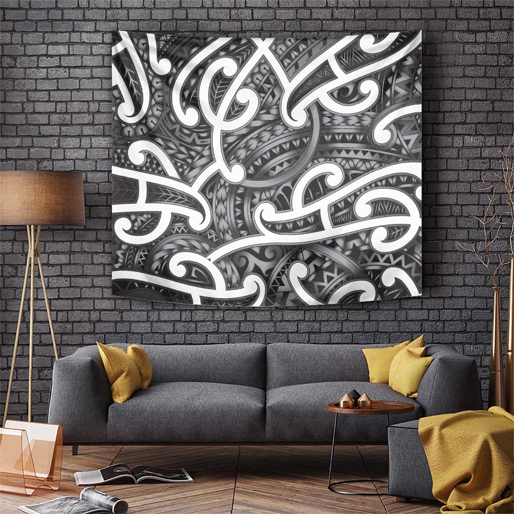 Aotearoa Maori Kowhaiwhai Tapestry Kiwikiwi Puhoro and Patiki