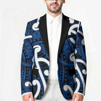 Aotearoa Maori Kowhaiwhai Blazer Kikorangi Puhoro and Patiki