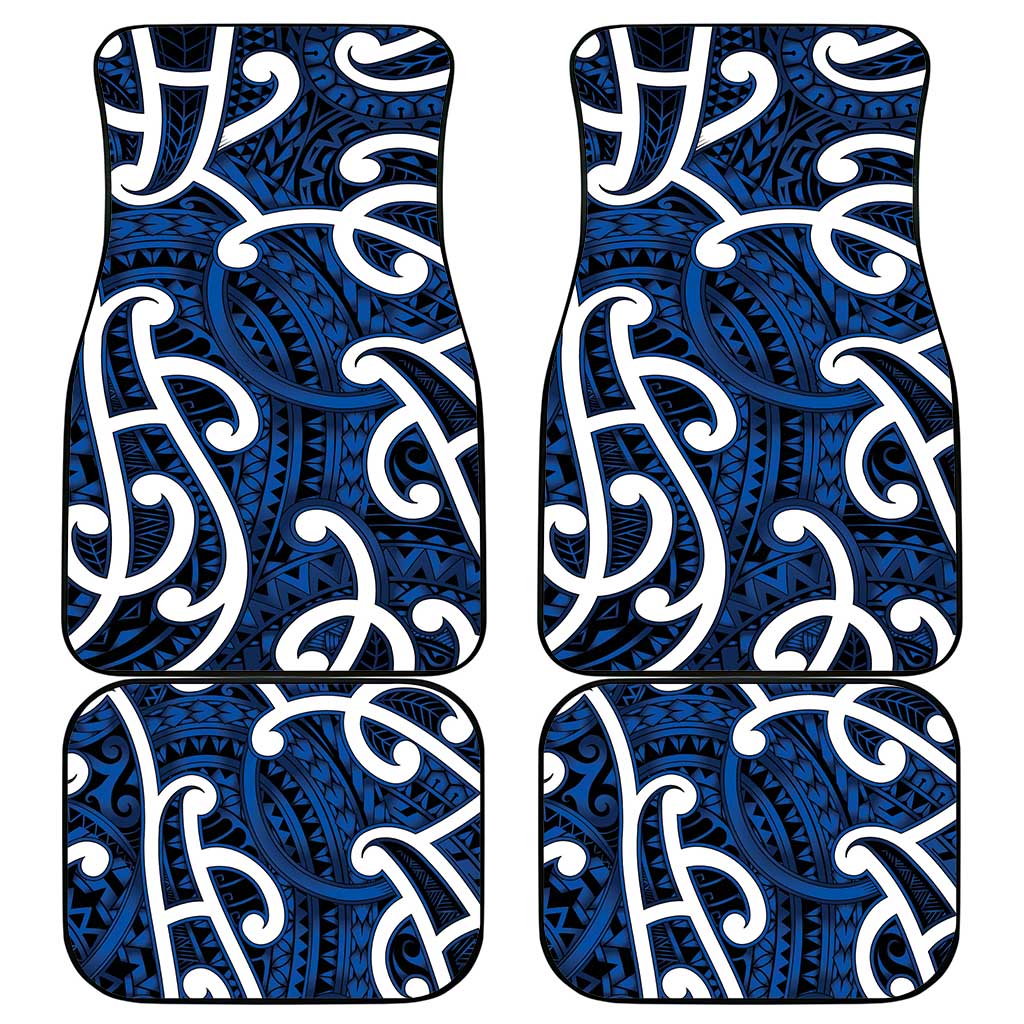 Aotearoa Maori Kowhaiwhai Car Mats Kikorangi Puhoro and Patiki