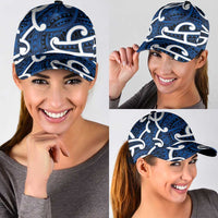 Aotearoa Maori Kowhaiwhai Classic Cap Kikorangi Puhoro and Patiki