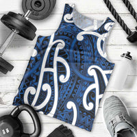 Aotearoa Maori Kowhaiwhai Men Tank Top Kikorangi Puhoro and Patiki