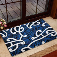 Aotearoa Maori Kowhaiwhai Rubber Doormat Kikorangi Puhoro and Patiki
