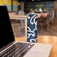 Aotearoa Maori Kowhaiwhai Skinny Tumbler Kikorangi Puhoro and Patiki LT9 - Polynesian Pride