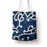 Aotearoa Maori Kowhaiwhai Tote Bag Kikorangi Puhoro and Patiki