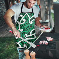 Aotearoa Maori Kowhaiwhai Apron Kakariki Puhoro and Patiki