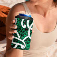 Aotearoa Maori Kowhaiwhai 4 in 1 Can Cooler Tumbler Kakariki Puhoro and Patiki