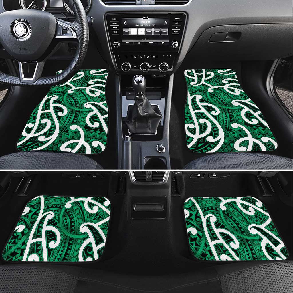 Aotearoa Maori Kowhaiwhai Car Mats Kakariki Puhoro and Patiki