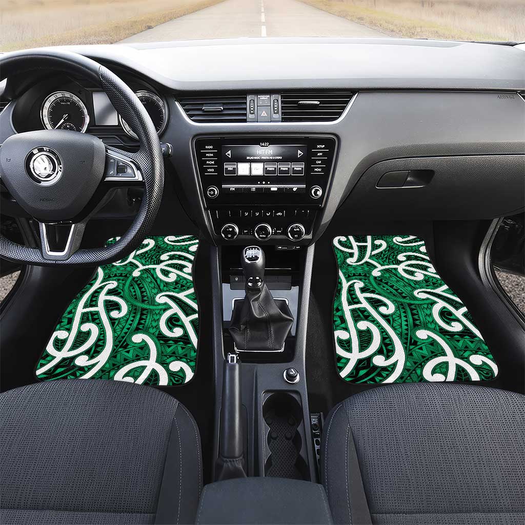 Aotearoa Maori Kowhaiwhai Car Mats Kakariki Puhoro and Patiki