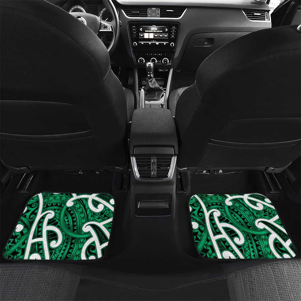 Aotearoa Maori Kowhaiwhai Car Mats Kakariki Puhoro and Patiki