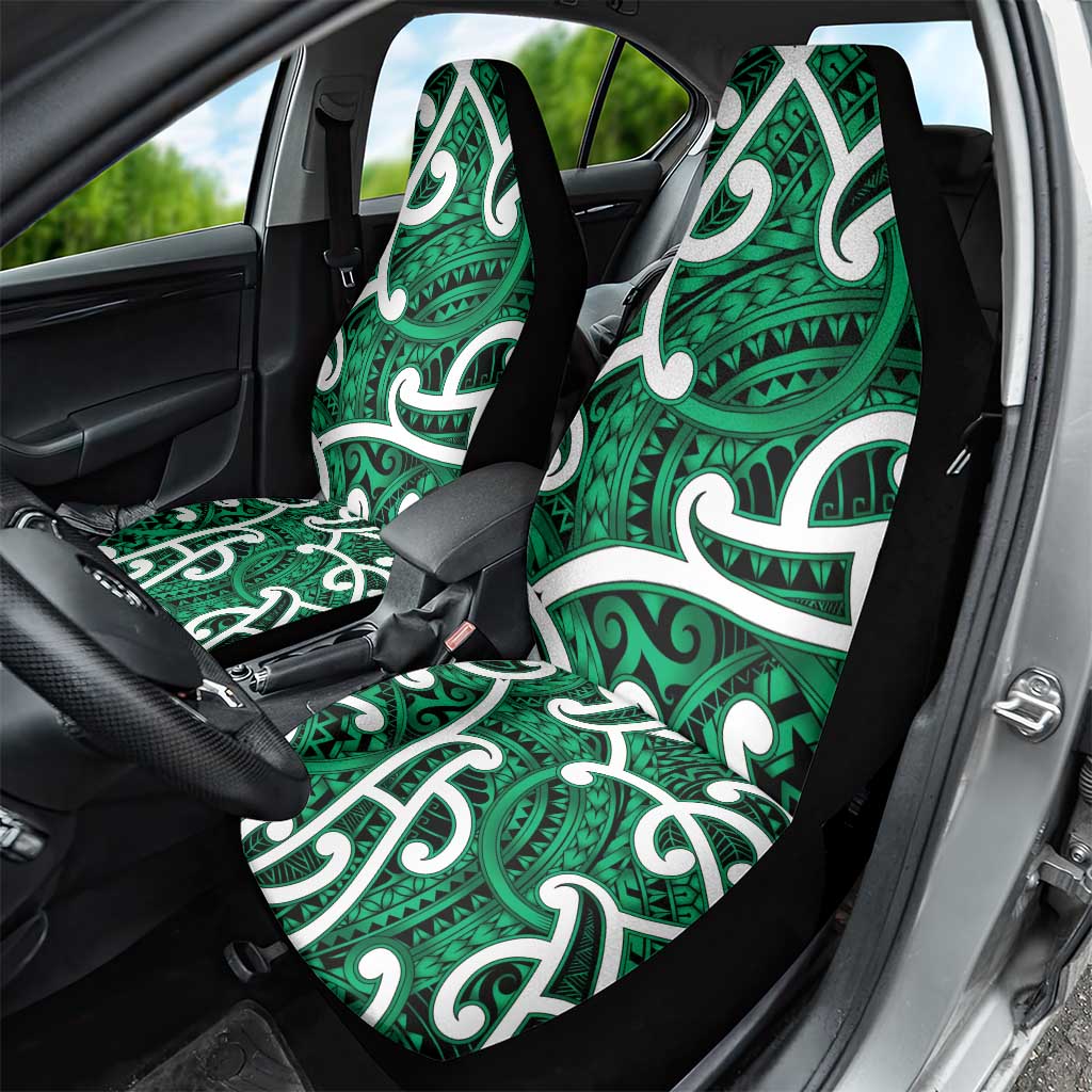 Aotearoa Maori Kowhaiwhai Car Seat Cover Kakariki Puhoro and Patiki