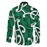Aotearoa Maori Kowhaiwhai Family Matching Puletasi and Hawaiian Shirt Kakariki Puhoro and Patiki LT9 - Polynesian Pride