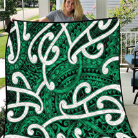 Aotearoa Maori Kowhaiwhai Quilt Kakariki Puhoro and Patiki