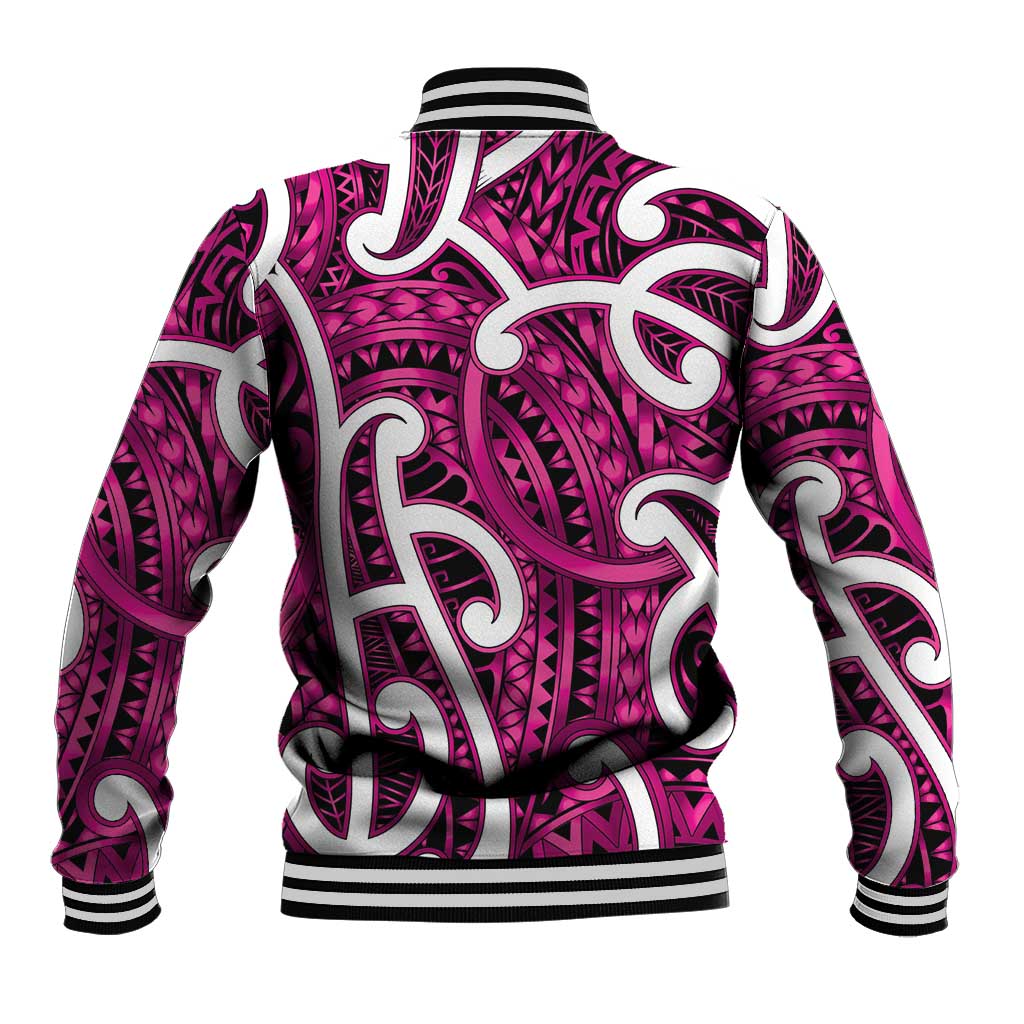 Aotearoa Maori Kowhaiwhai Baseball Jacket Mawhero Puhoro and Patiki
