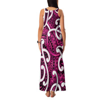Aotearoa Maori Kowhaiwhai Family Matching Tank Maxi Dress and Hawaiian Shirt Mawhero Puhoro and Patiki LT9 - Polynesian Pride