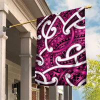 Aotearoa Maori Kowhaiwhai Garden Flag Mawhero Puhoro and Patiki