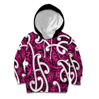 Aotearoa Maori Kowhaiwhai Kid Hoodie Mawhero Puhoro and Patiki