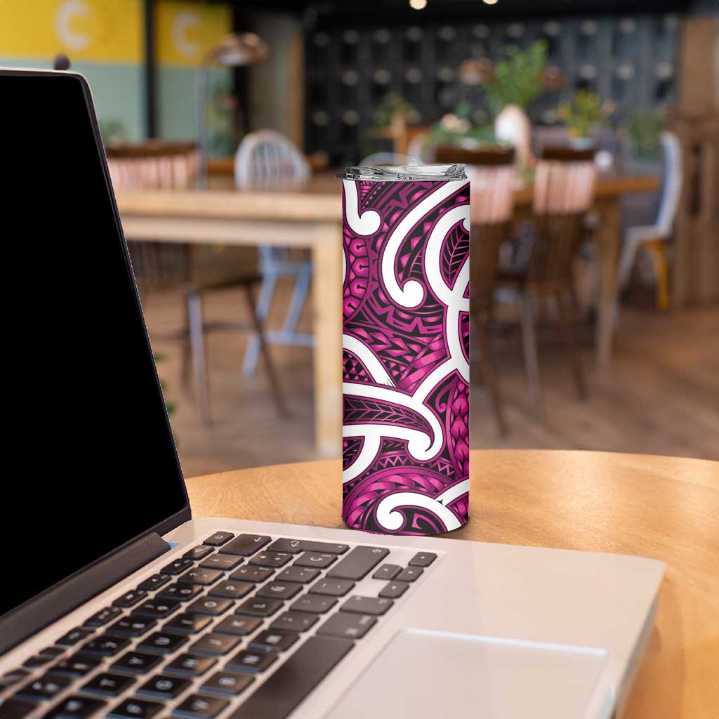 Aotearoa Maori Kowhaiwhai Skinny Tumbler Mawhero Puhoro and Patiki LT9 - Polynesian Pride