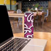 Aotearoa Maori Kowhaiwhai Skinny Tumbler Mawhero Puhoro and Patiki LT9 - Polynesian Pride