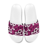 Aotearoa Maori Kowhaiwhai Slide Sandals Mawhero Puhoro and Patiki