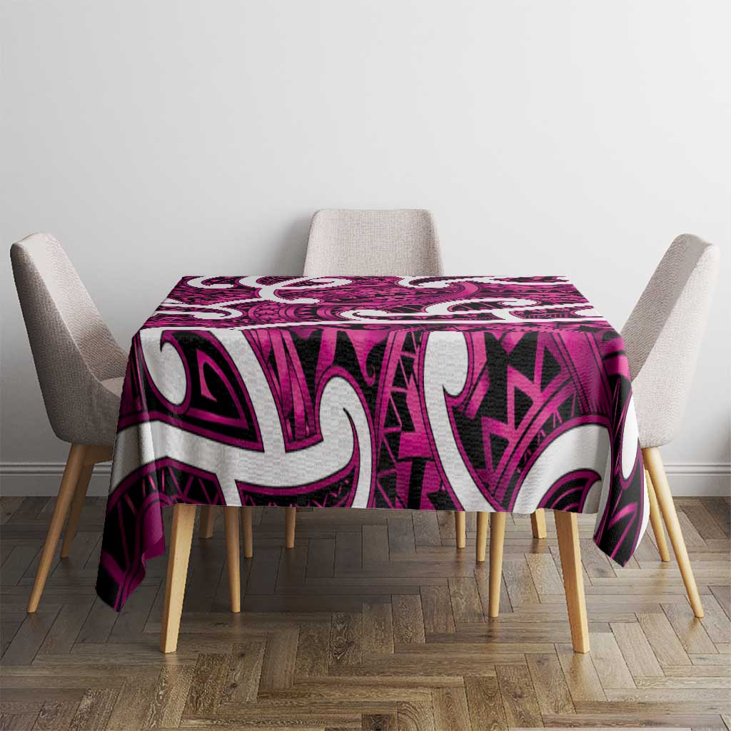 Aotearoa Maori Kowhaiwhai Tablecloth Mawhero Puhoro and Patiki