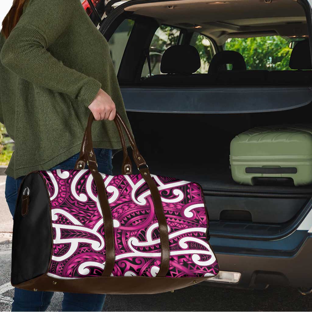 Aotearoa Maori Kowhaiwhai Travel Bag Mawhero Puhoro and Patiki