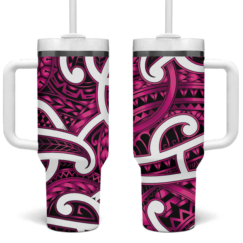 Aotearoa Maori Kowhaiwhai Tumbler With Handle Mawhero Puhoro and Patiki