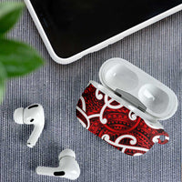 Aotearoa Maori Kowhaiwhai AirPods Case Whero Puhoro and Patiki