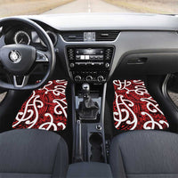 Aotearoa Maori Kowhaiwhai Car Mats Whero Puhoro and Patiki