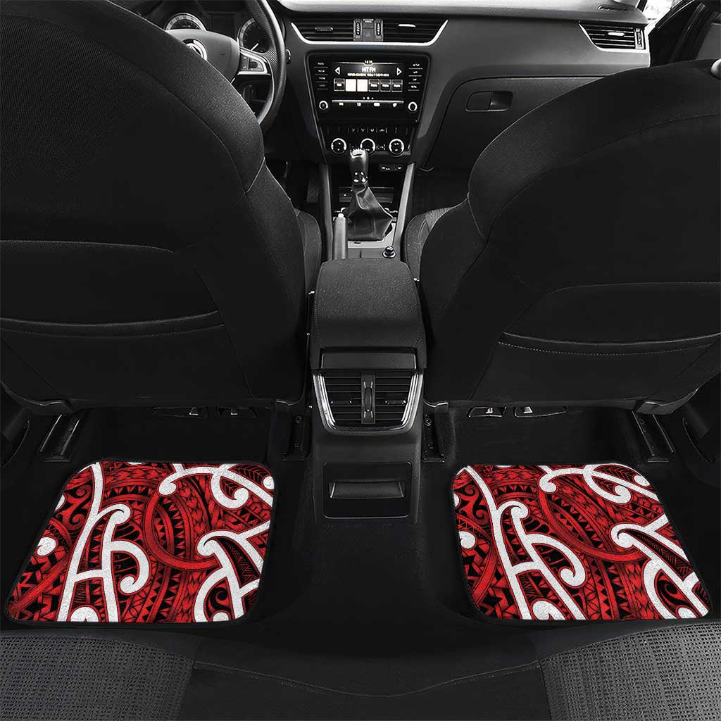Aotearoa Maori Kowhaiwhai Car Mats Whero Puhoro and Patiki