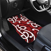 Aotearoa Maori Kowhaiwhai Car Mats Whero Puhoro and Patiki