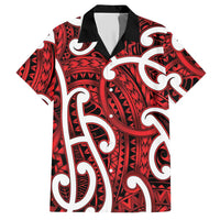Aotearoa Maori Kowhaiwhai Hawaiian Shirt Whero Puhoro and Patiki