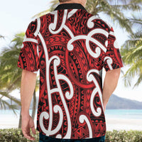 Aotearoa Maori Kowhaiwhai Hawaiian Shirt Whero Puhoro and Patiki