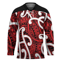 Aotearoa Maori Kowhaiwhai Hockey Jersey Whero Puhoro and Patiki
