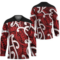 Aotearoa Maori Kowhaiwhai Hockey Jersey Whero Puhoro and Patiki