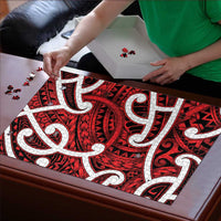 Aotearoa Maori Kowhaiwhai Puzzle Whero Puhoro and Patiki