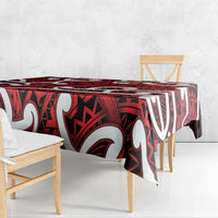 Aotearoa Maori Kowhaiwhai Tablecloth Whero Puhoro and Patiki