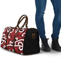 Aotearoa Maori Kowhaiwhai Travel Bag Whero Puhoro and Patiki