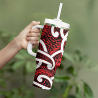 Aotearoa Maori Kowhaiwhai Tumbler With Handle Whero Puhoro and Patiki