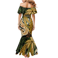 Wallis and Futuna Victory Day Family Matching Mermaid Dress and Hawaiian Shirt Since 1945 with Polynesian Platinum Floral Tribal LT9 - Polynesian Pride