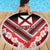 Personalised Wallis et Futuna Beach Blanket Hibiscus and Polynesian Tribal Tattoos