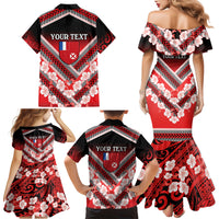 Personalised Wallis et Futuna Family Matching Mermaid Dress and Hawaiian Shirt Hibiscus and Polynesian Tribal Tattoos LT9 - Polynesian Pride
