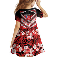 Personalised Wallis et Futuna Family Matching Tank Maxi Dress and Hawaiian Shirt Hibiscus and Polynesian Tribal Tattoos LT9 - Polynesian Pride