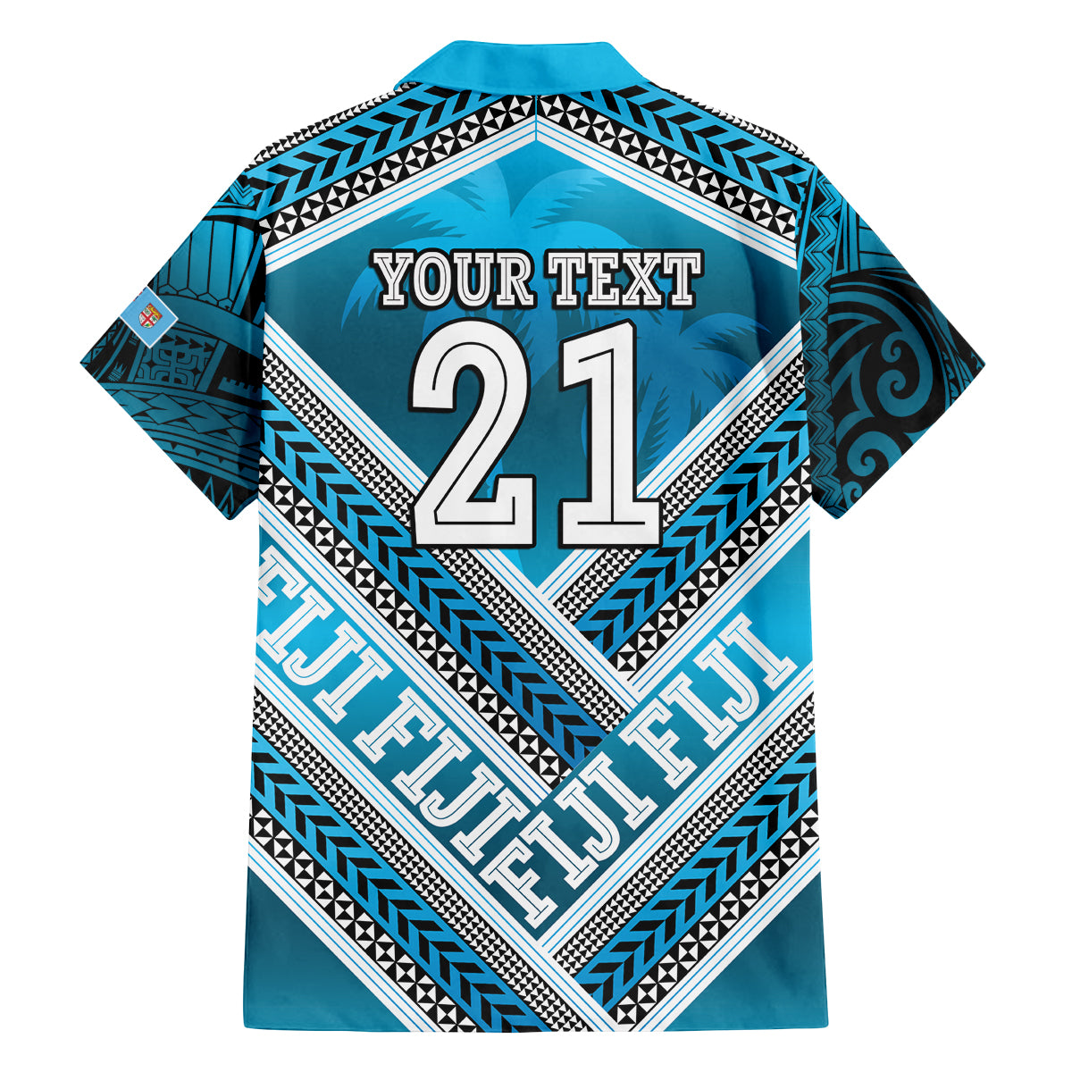 Custom Fiji Rugby Family Matching Off The Shoulder Long Sleeve Dress and Hawaiian Shirt Fijian Warrior With Polynesian Tribal Tattoos LT9 - Polynesian Pride