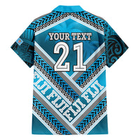 Custom Fiji Rugby Family Matching Puletasi and Hawaiian Shirt Fijian Warrior With Polynesian Tribal Tattoos LT9 - Polynesian Pride